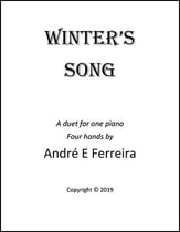 Winter's Song piano sheet music cover